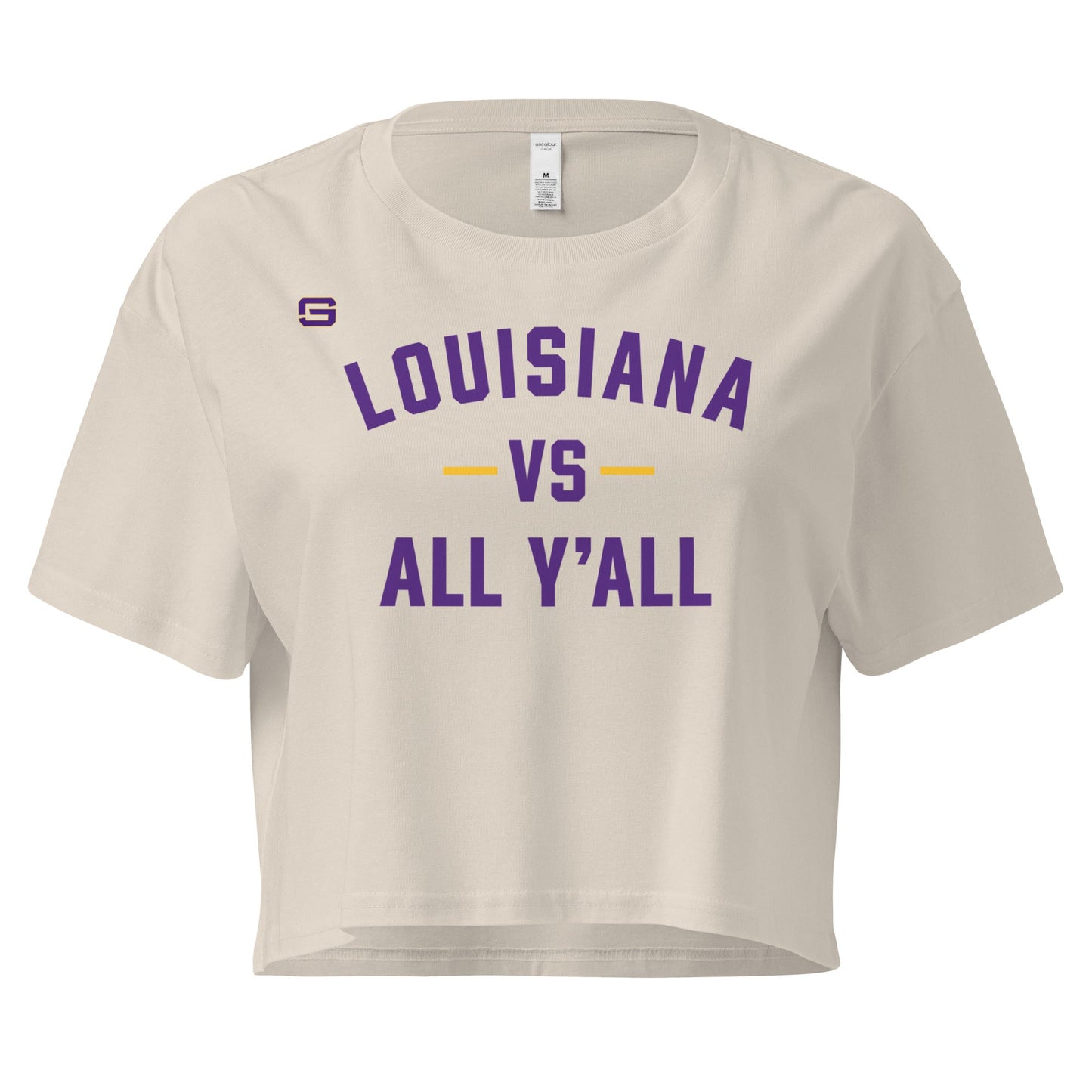 Louisiana Vs. All Y'all Womens Crop Top Shirt