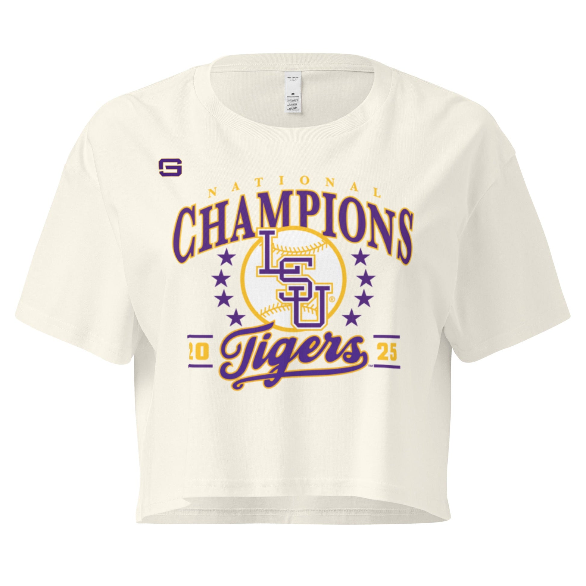 LSU Baseball National Championship Womens Crop Top Shirt