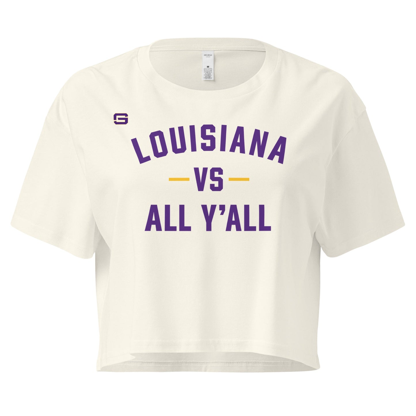 Louisiana Vs. All Y'all Womens Crop Top Shirt