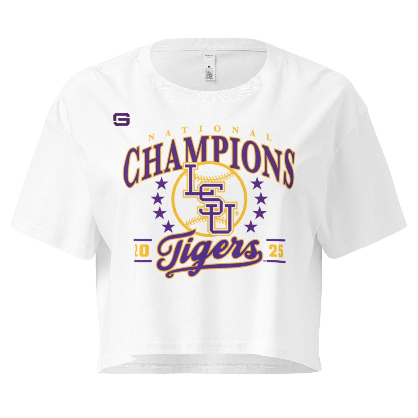 LSU Baseball National Championship Womens Crop Top Shirt