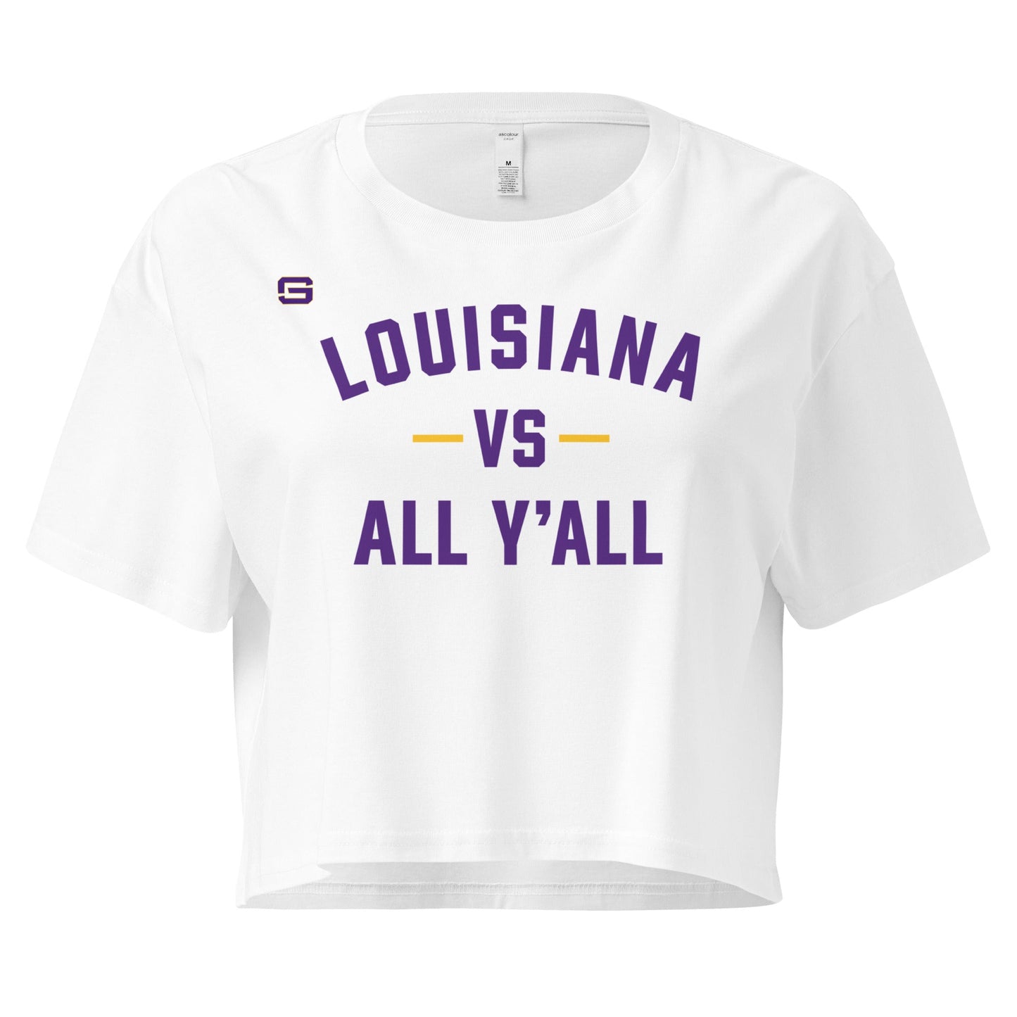 Louisiana Vs. All Y'all Womens Crop Top Shirt