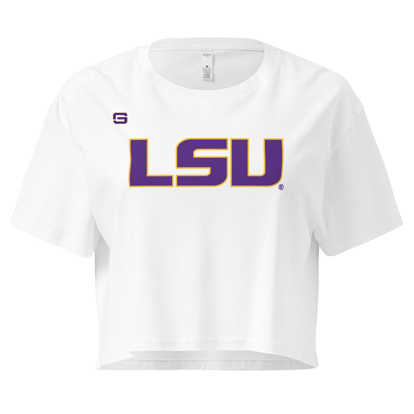 LSU Womens Crop Top Shirt