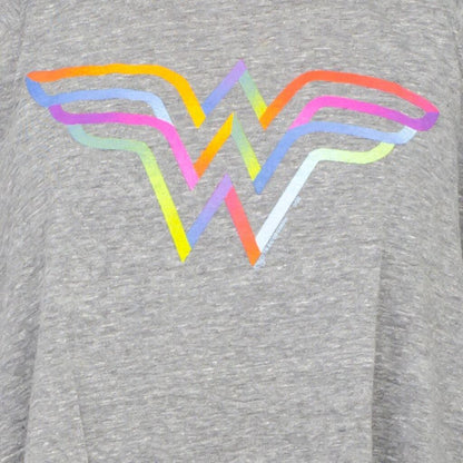 Wonder Woman Rainbow Logo Long Sleeve T Shirt