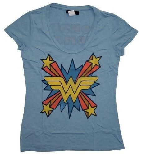 Wonder Woman The Skipper Logo Scoop Neck T Shirt