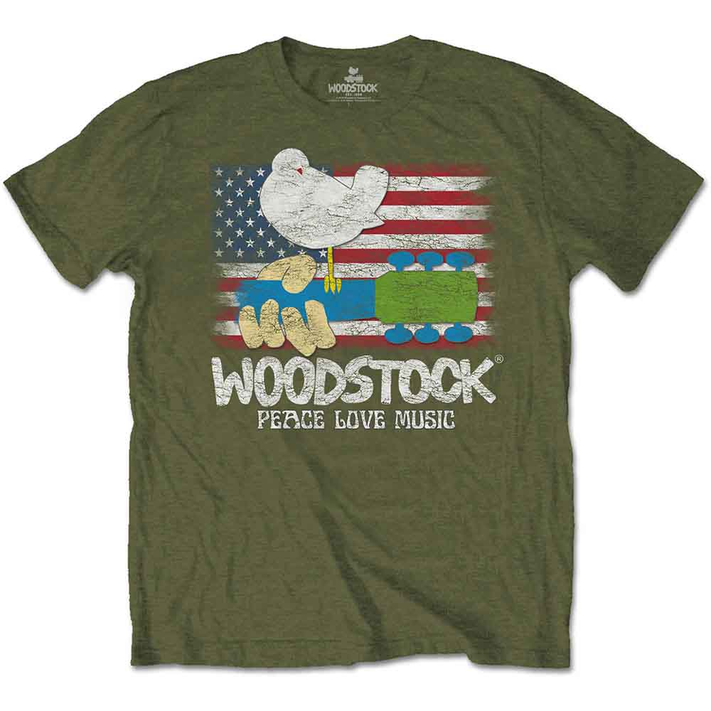 Woodstock Flag Mens T Shirt