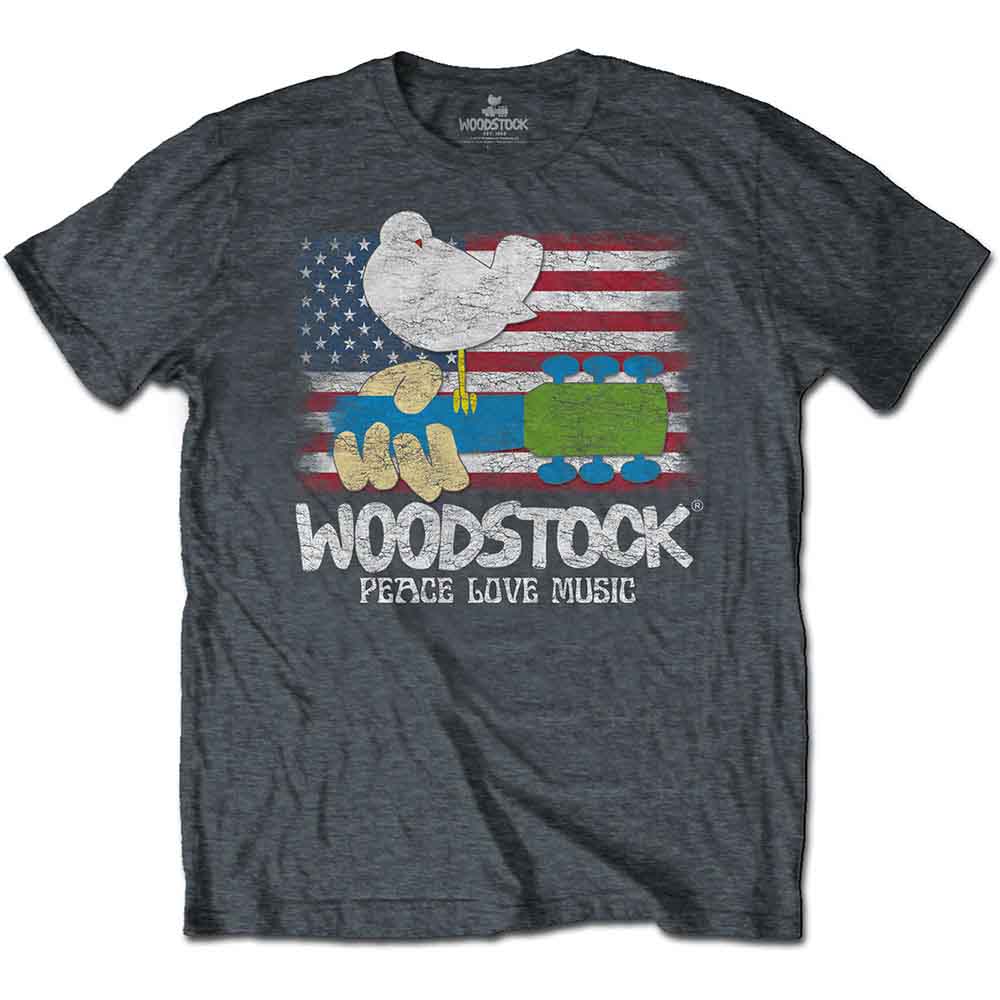 Woodstock Flag Mens T Shirt