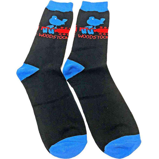 Woodstock Logo Socks Black