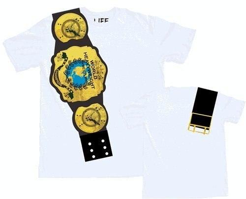 World Heavyweight Champion Belt on Shoulder T Shirt
