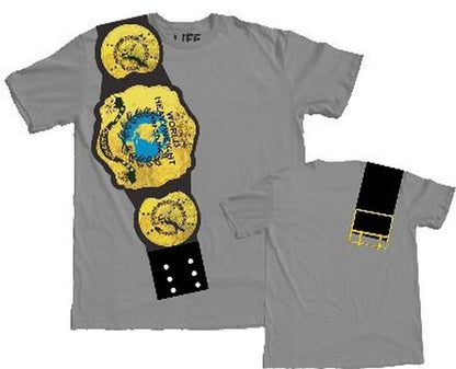 World Heavyweight Champion Belt on Shoulder T Shirt