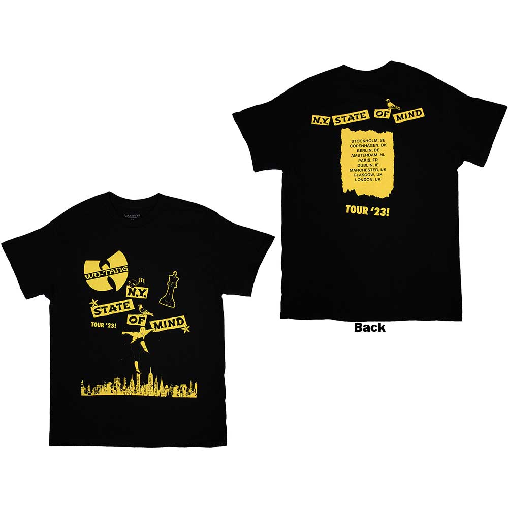 Wu-tang Clan Tour '23 NY State Of Mind Mens T Shirt