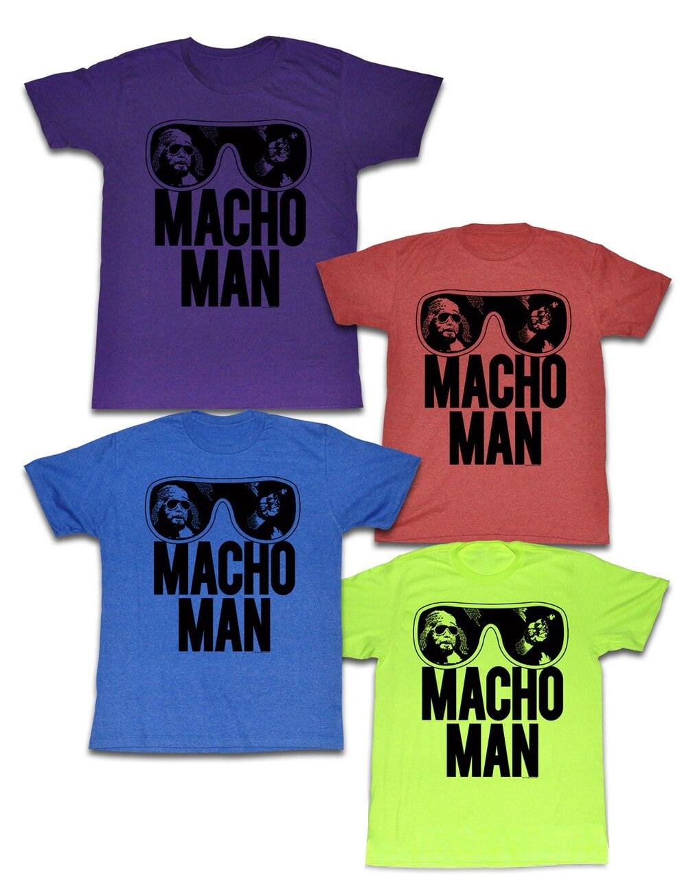 WWE Old School Macho Man Glasses T Shirt