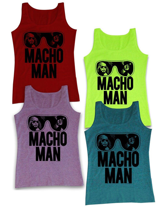 WWE Old School Macho Man Glasses Tank Top Shirt