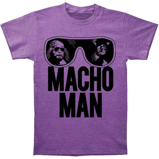 WWE Old School Macho Man PURPLE Glasses T Shirt