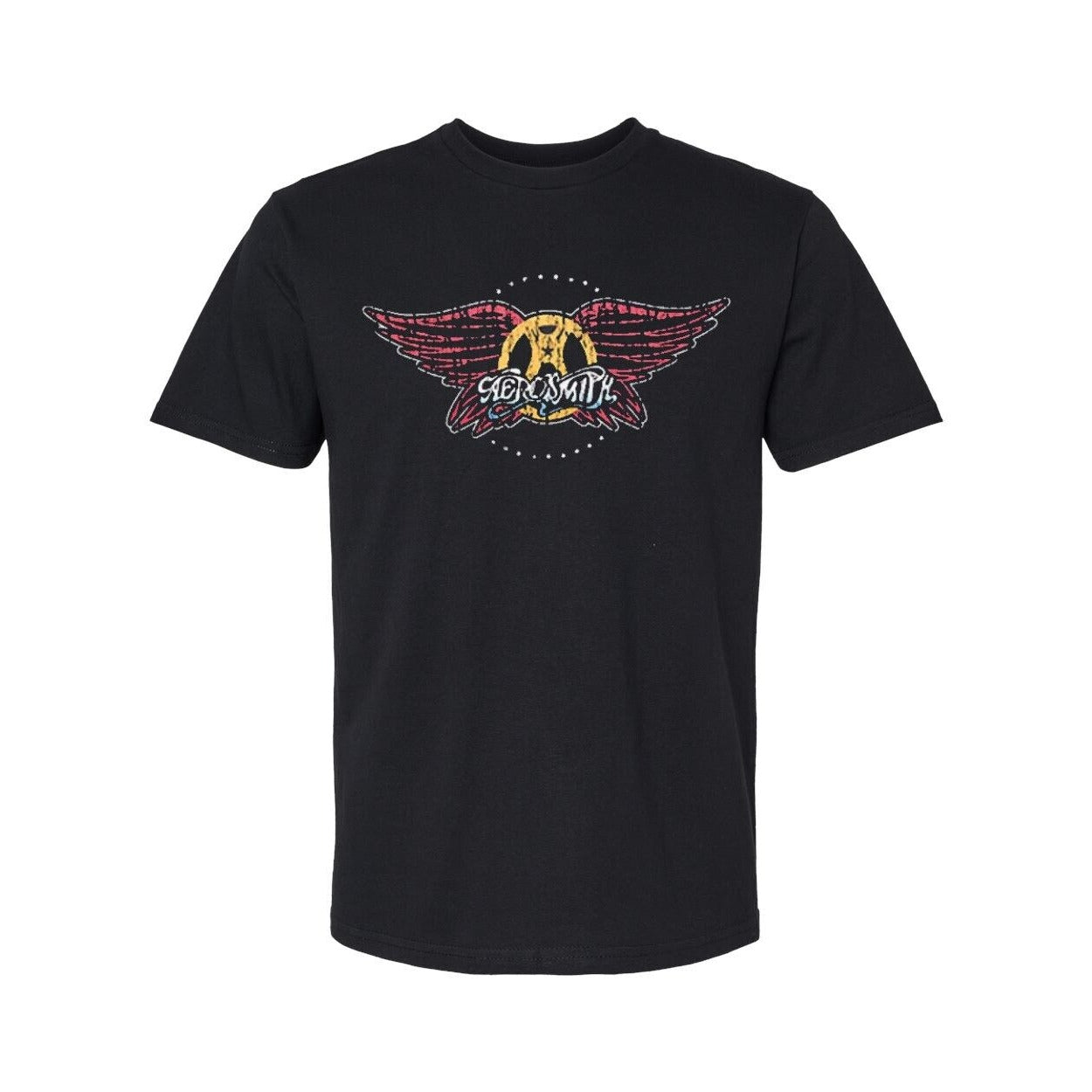 Aerosmith Band Logo Licensed Mens T Shirt Black