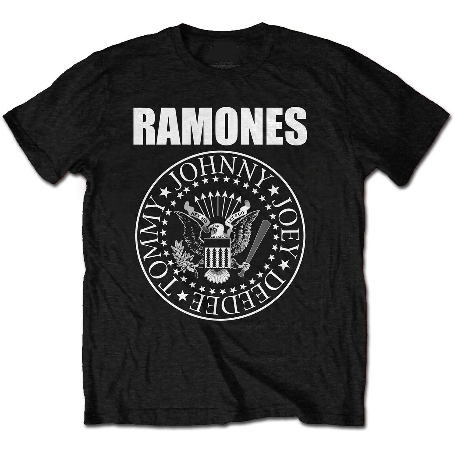 Ramones Seal Band Hey Ho Let's Go Mens T Shirt Black