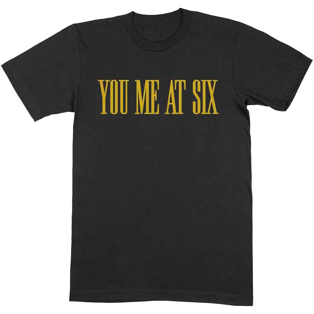 You Me At Six Yellow Text Mens T Shirt