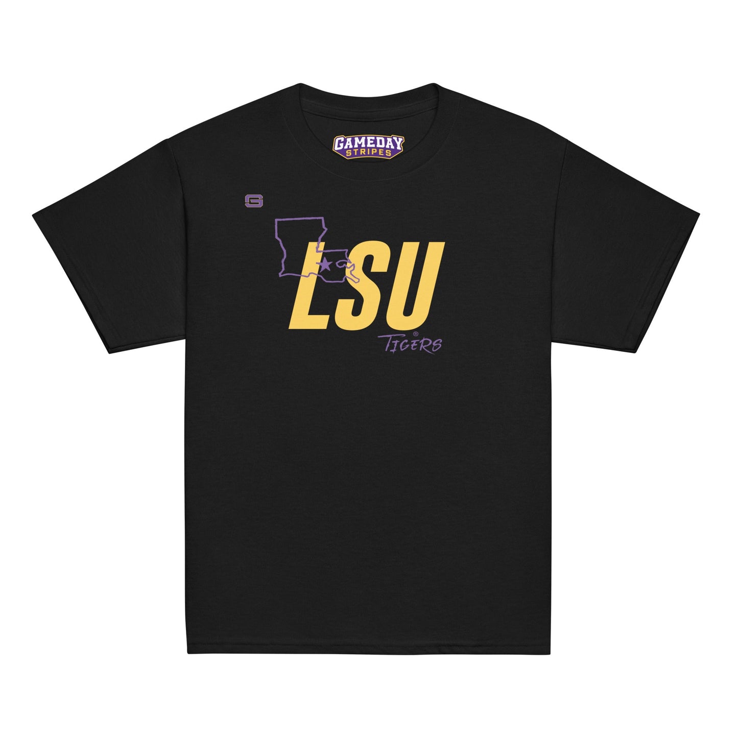 LSU Football State Youth Kids T Shirt