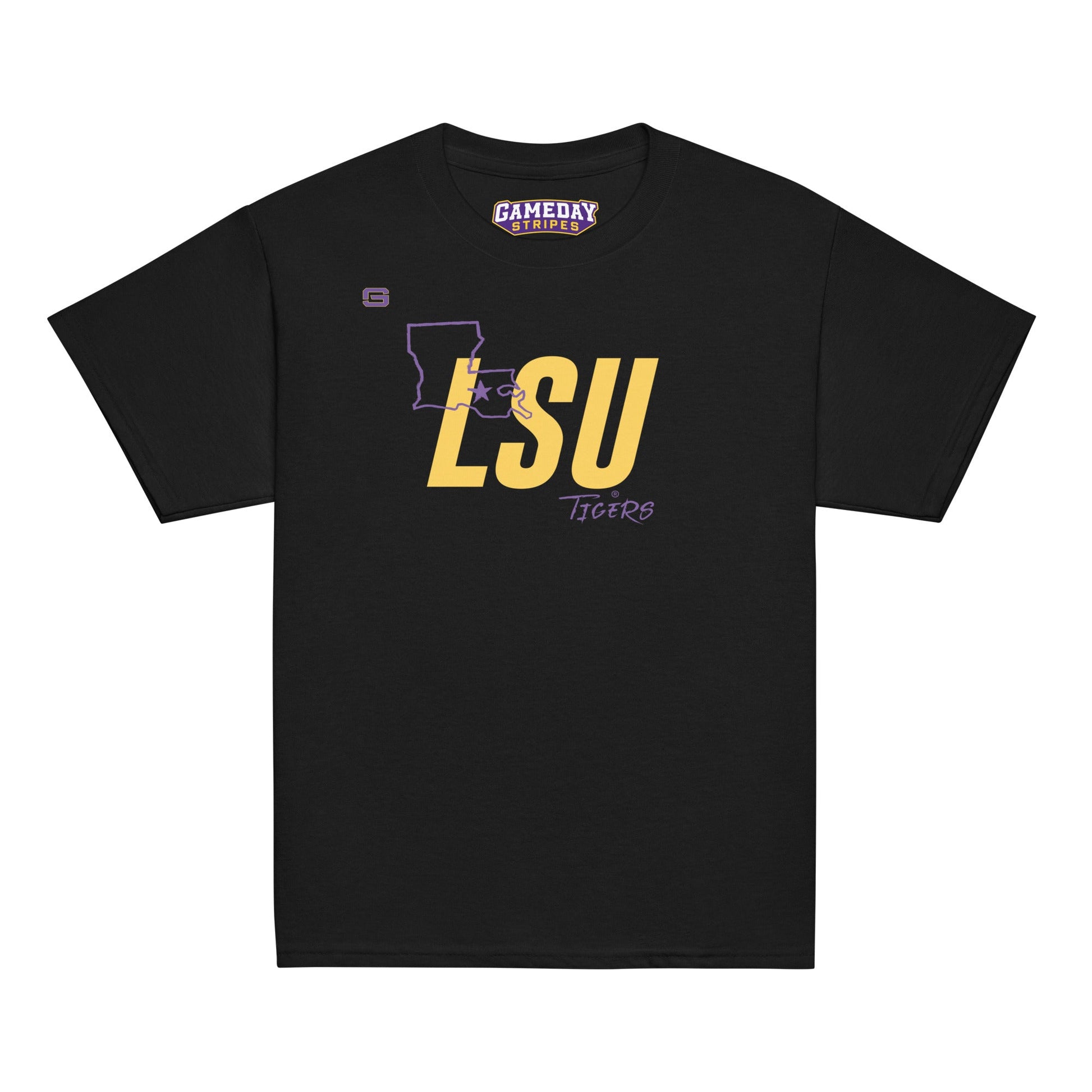 LSU Football State Youth Kids T Shirt