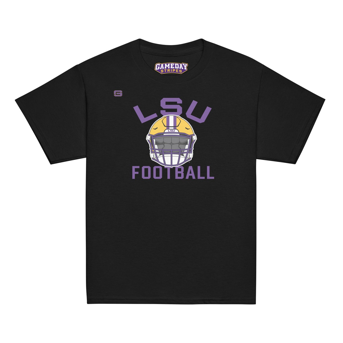LSU Football Helmet Youth Kids T Shirt