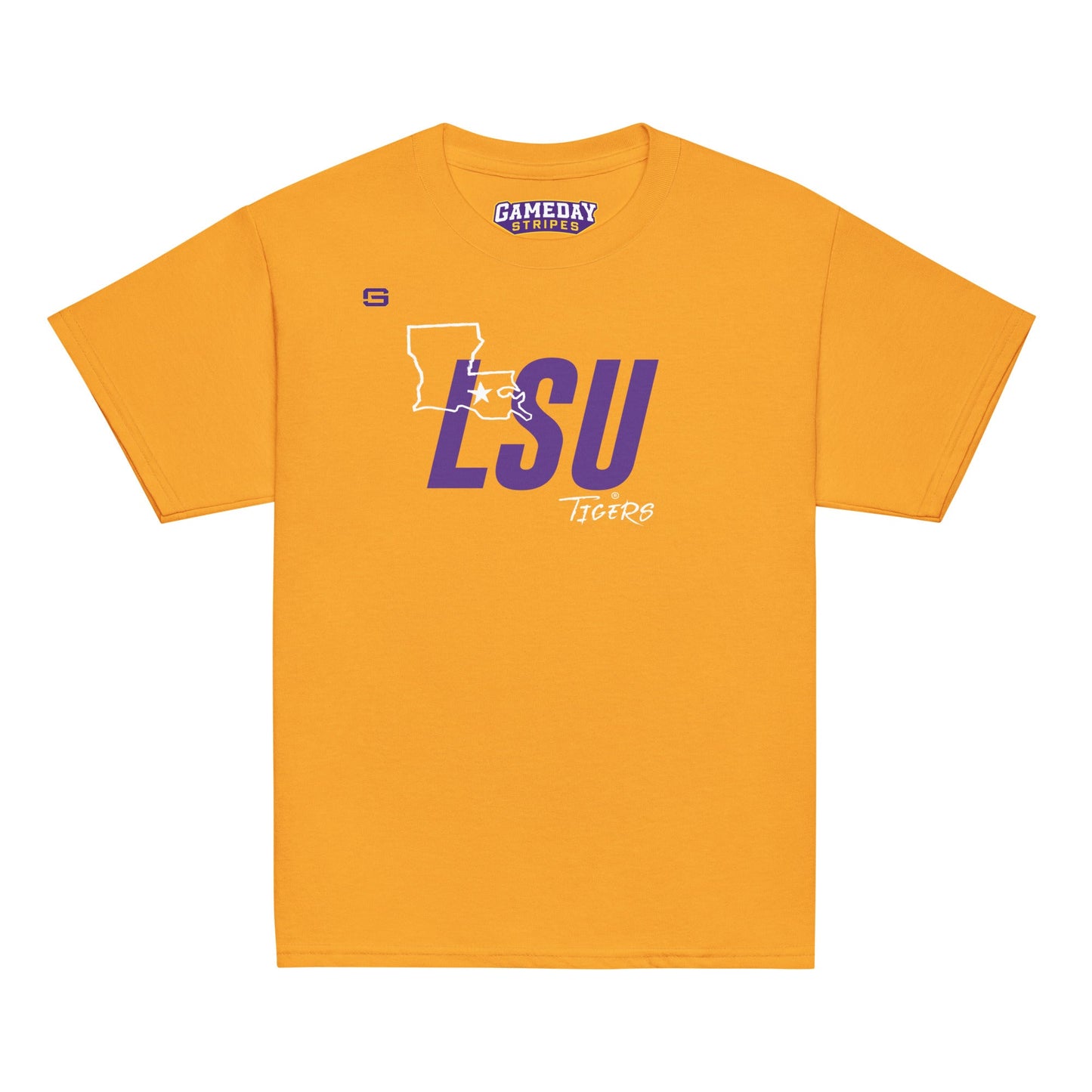 LSU Football State Youth Kids T Shirt