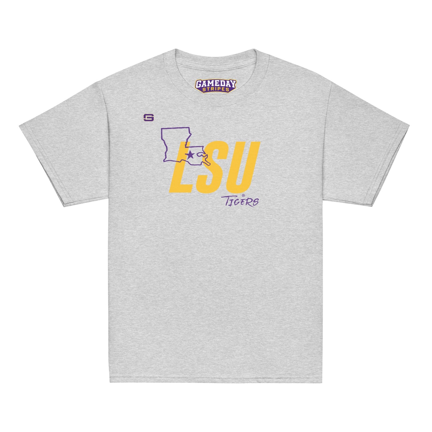LSU Football State Youth Kids T Shirt