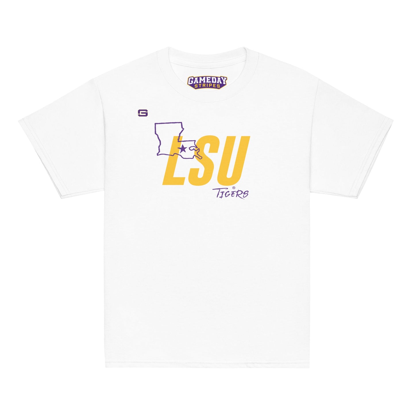 LSU Football State Youth Kids T Shirt
