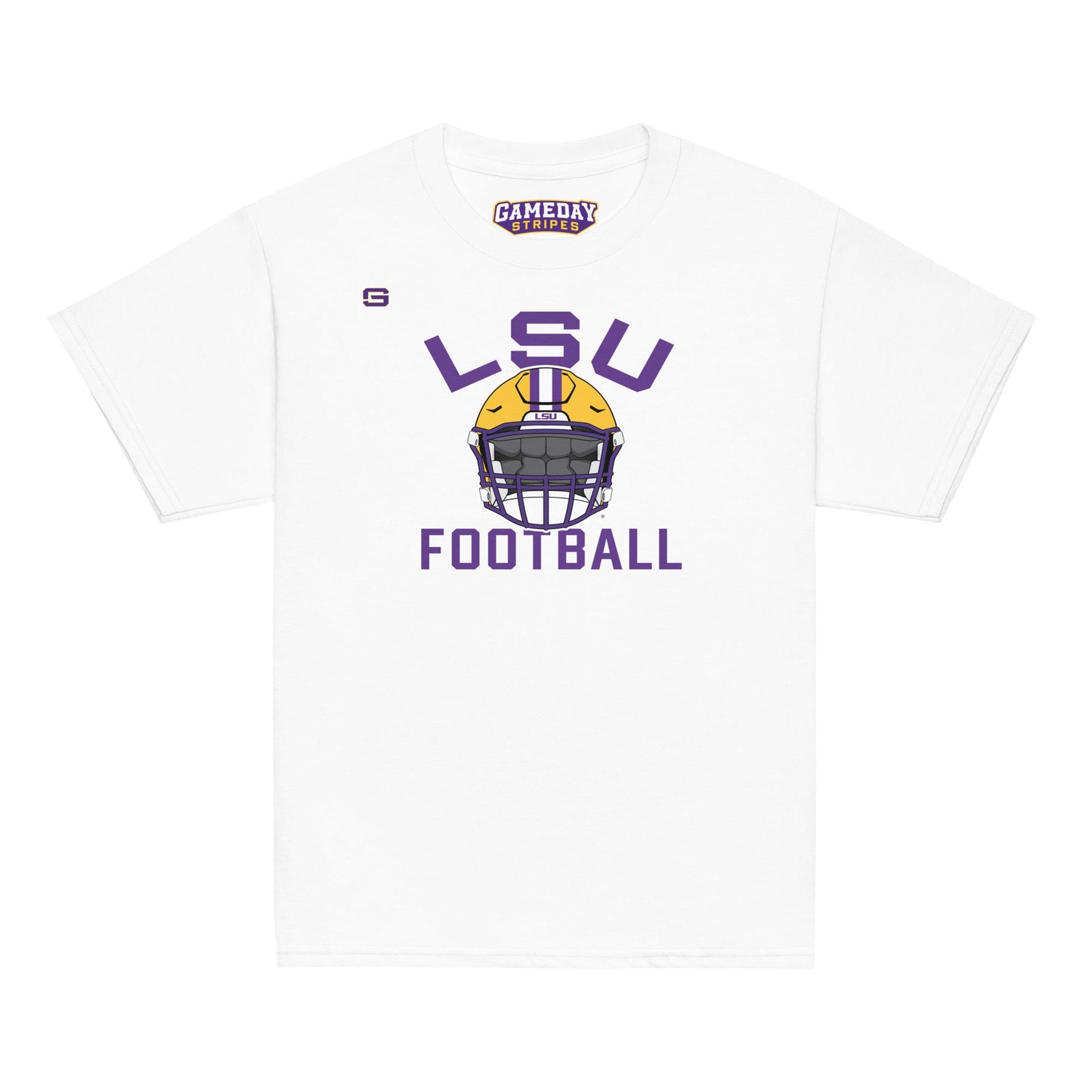 LSU Football Helmet Youth Kids T Shirt