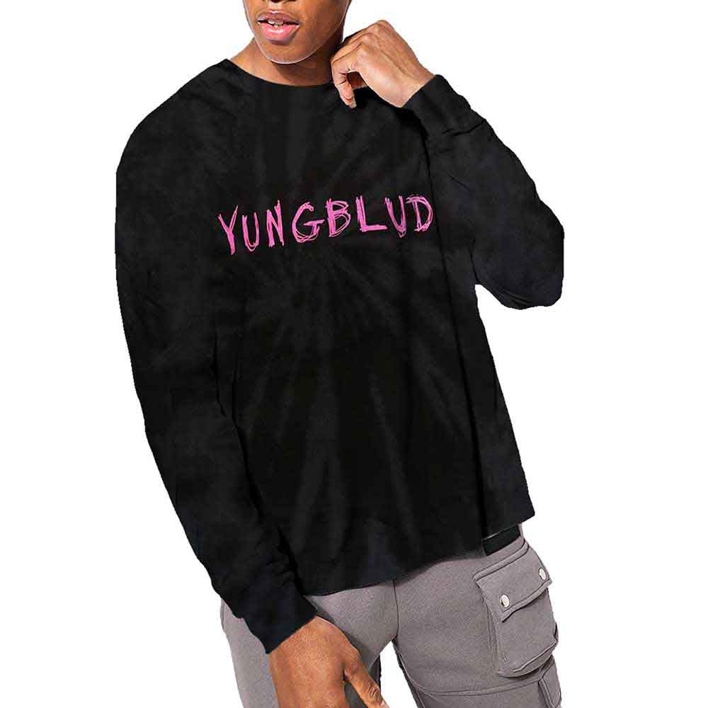YUNGBLUD Scratch Logo Long Sleeve Shirt