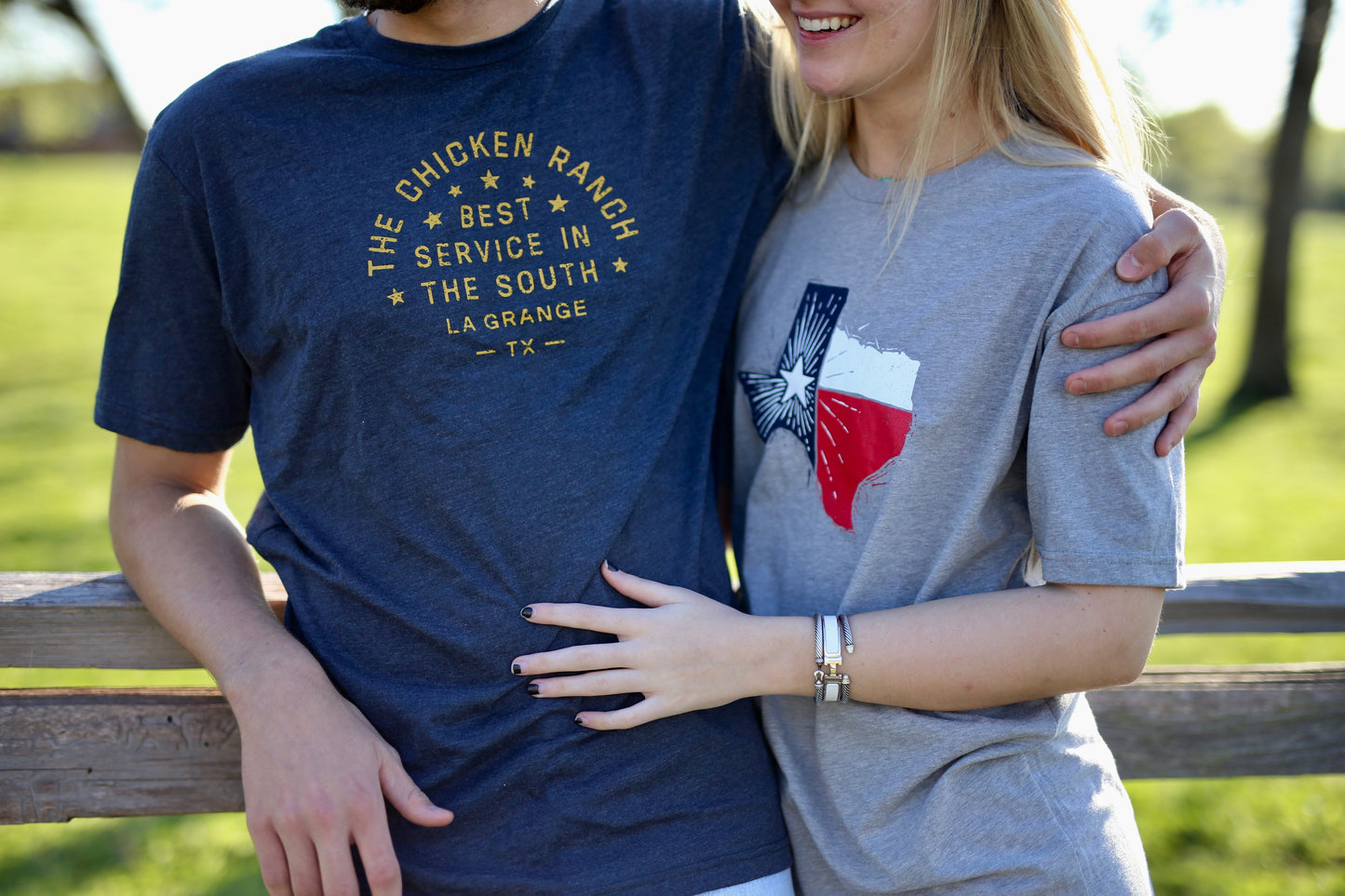 Paris Texas Apparel Co. The Chicken Ranch Mens T Shirt Navy Blue