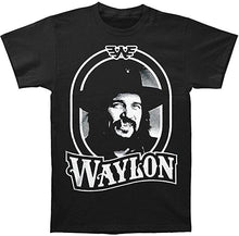 Load image into Gallery viewer, Waylon Jennings Tour 79 Black Mens T Shirt Black
