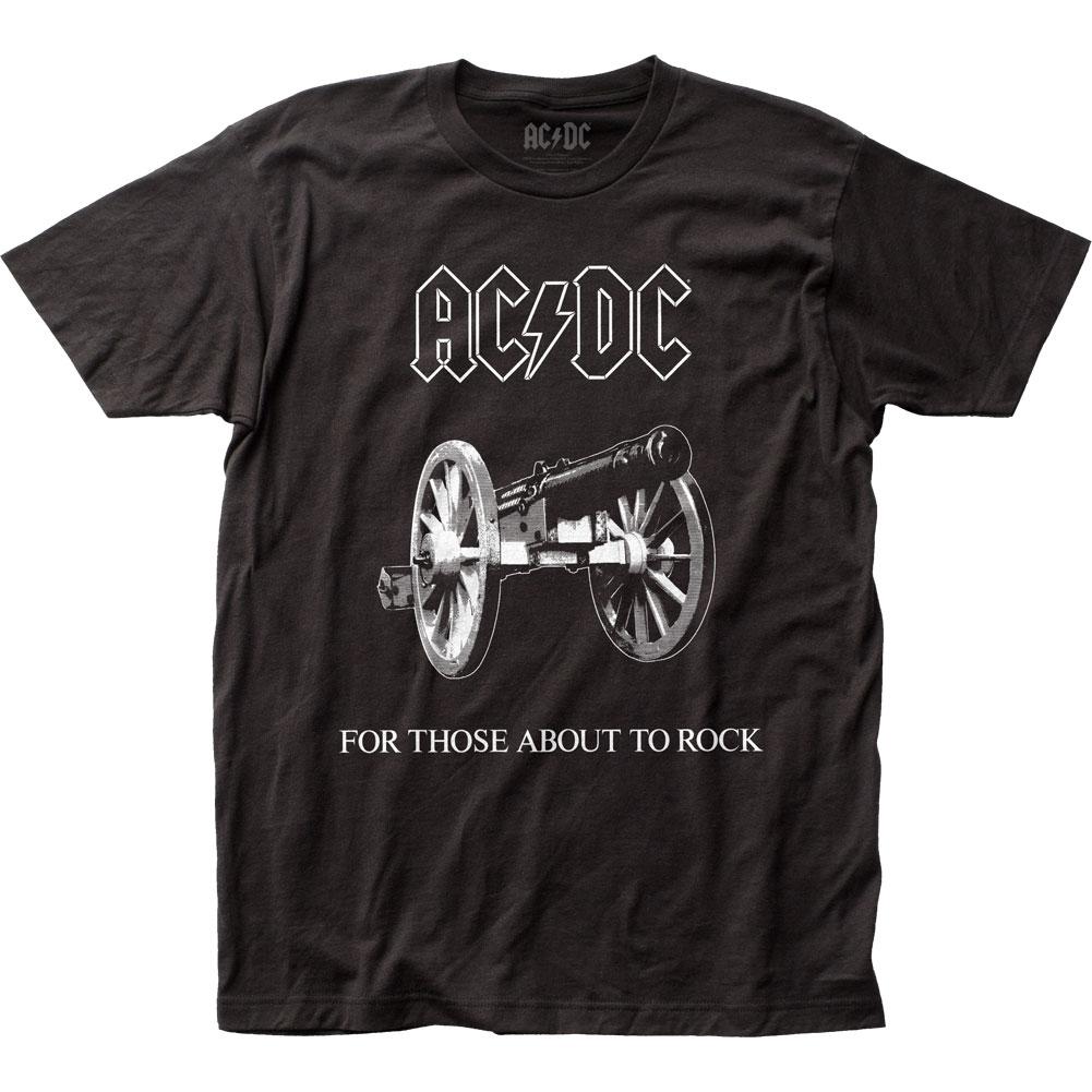 AC/DC For Those About To Rock Mens T Shirt Black