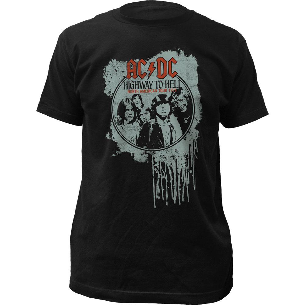 AC/DC Highway To Hell Tour 79 Mens T Shirt Black