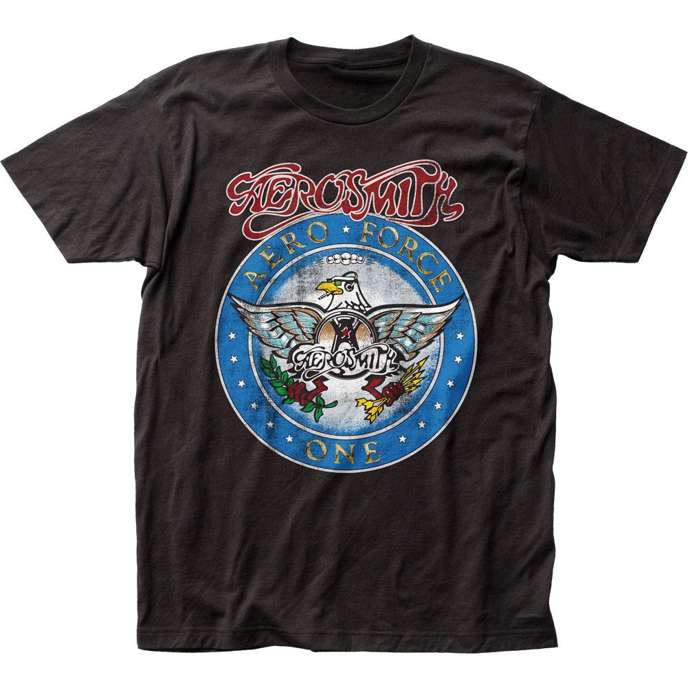 Aerosmith Aero Force One Mens T Shirt Black