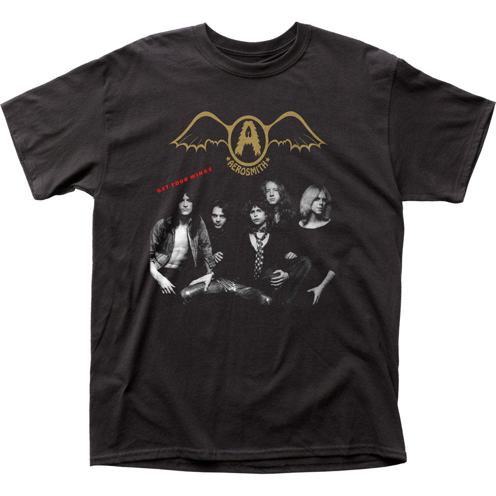 Aerosmith Get Your Wings Mens T Shirt Black