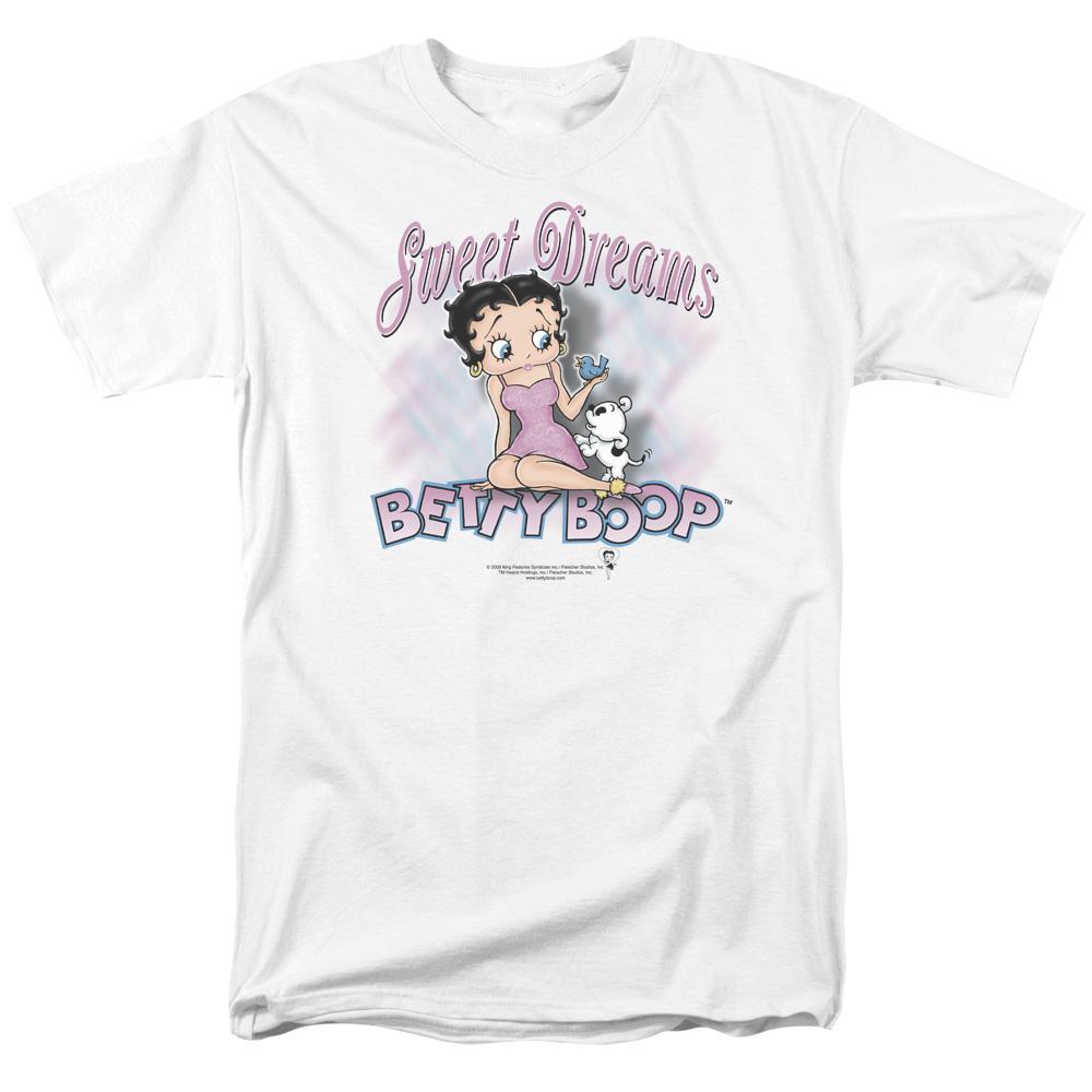 Betty Boop Sweet Dreams Mens T Shirt White