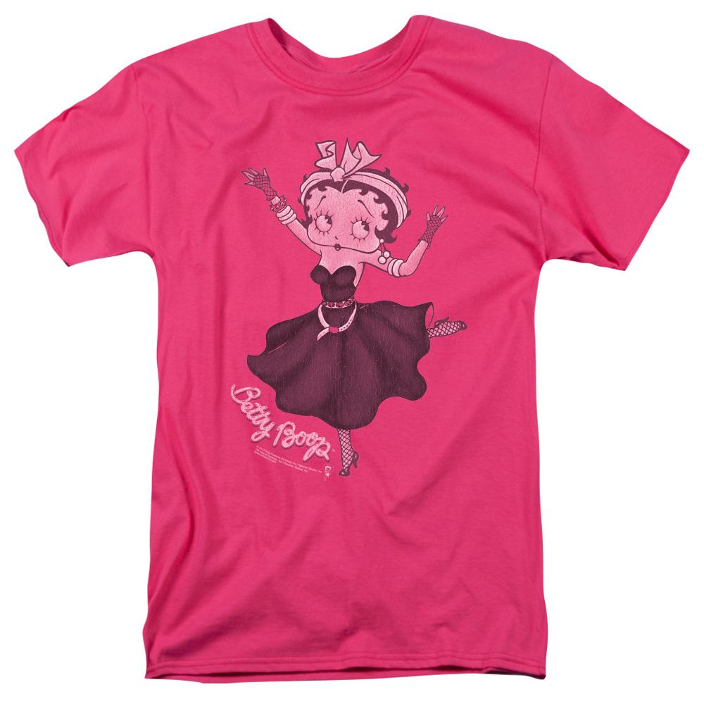Betty Boop Gypsy Betty Mens T Shirt Hot Pink
