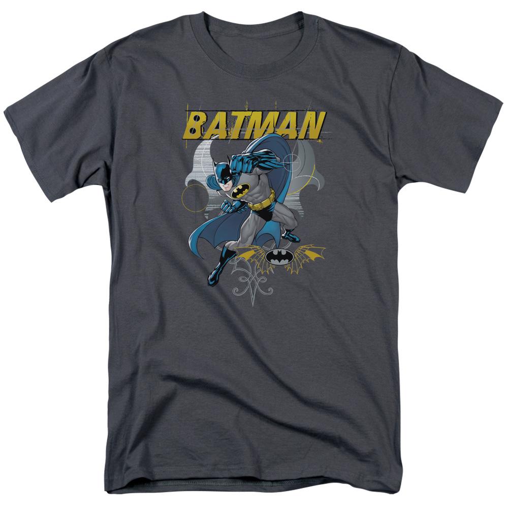 Batman Urban Gothic Mens T Shirt Charcoal