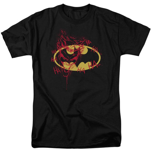 Batman Joker Graffiti Mens T Shirt Black