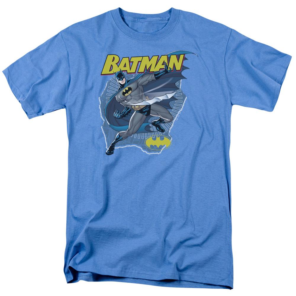 Batman Taste The Metal Mens T Shirt Carolina Blue