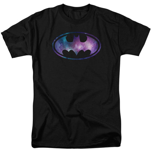 Batman Galaxy Signal Mens T Shirt Black