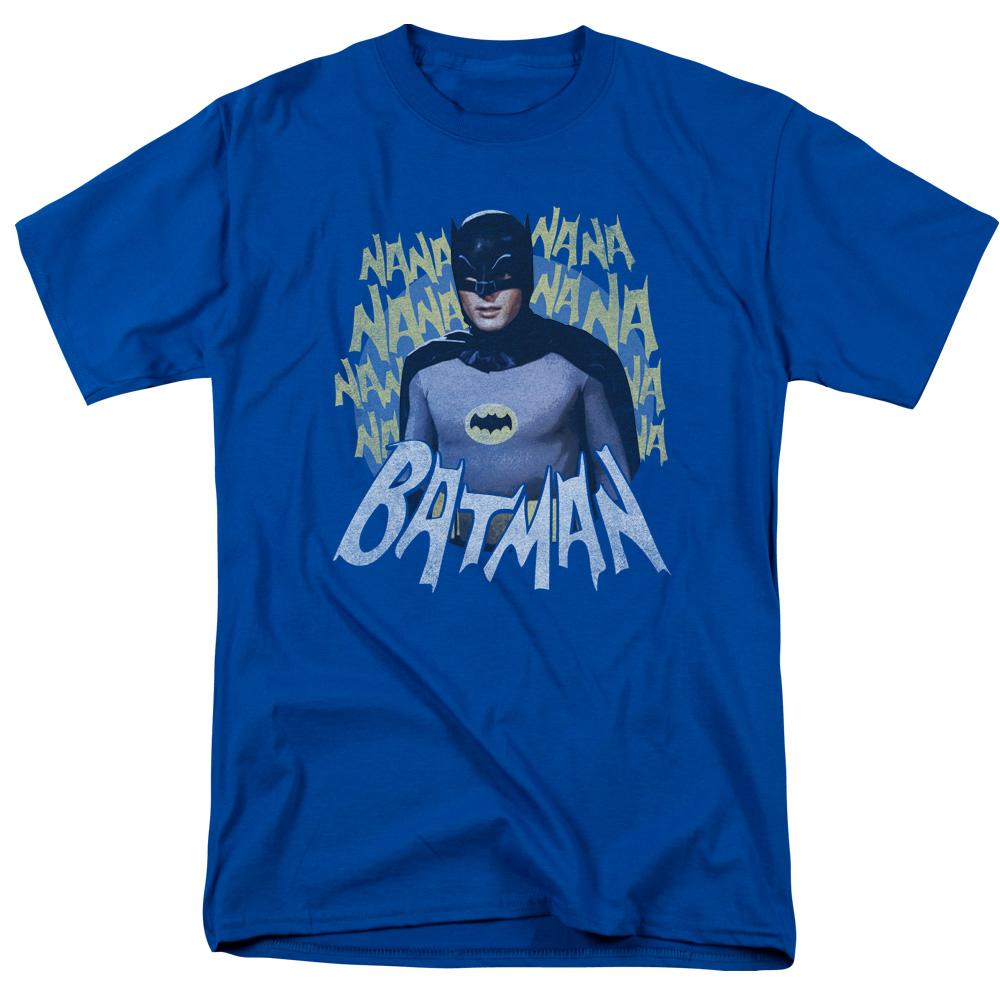 Batman Classic TV Theme Song Mens T Shirt Royal Blue