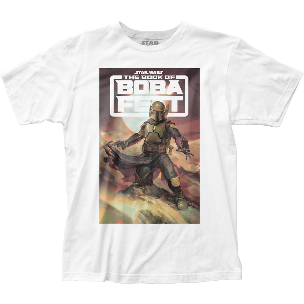 Star Wars The Book of Boba Fett Painting Mens T Shirt White