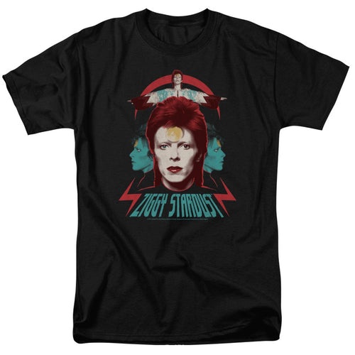 David Bowie Ziggy Heads Mens T Shirt Black