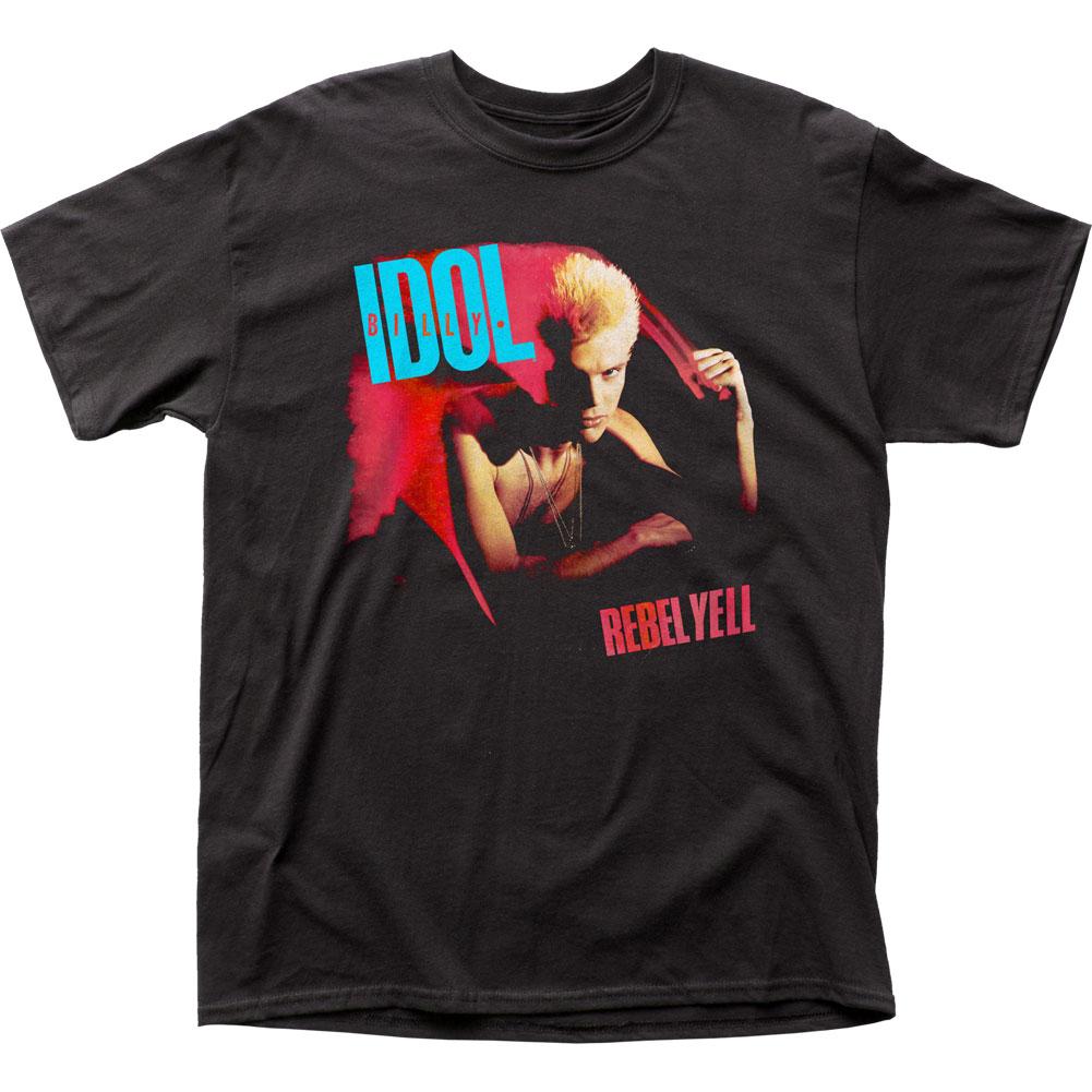 Billy Idol Rebel Yell Mens T Shirt Black