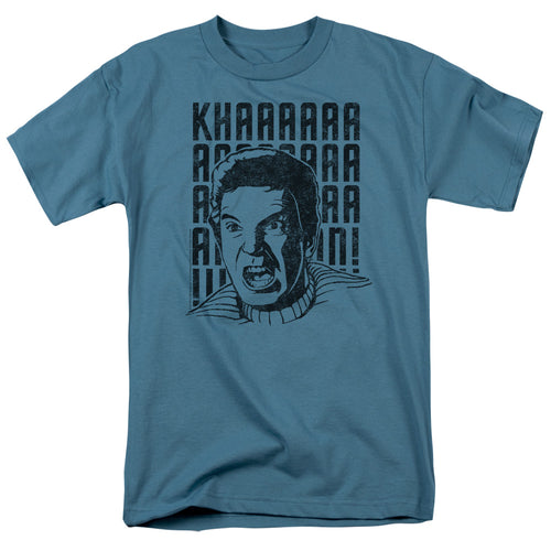 Star Trek Khan Yell Mens T Shirt Slate