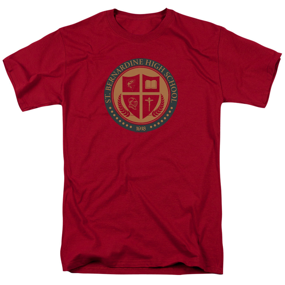 American Vandal St Bernardine Seal Mens T Shirt Cardinal