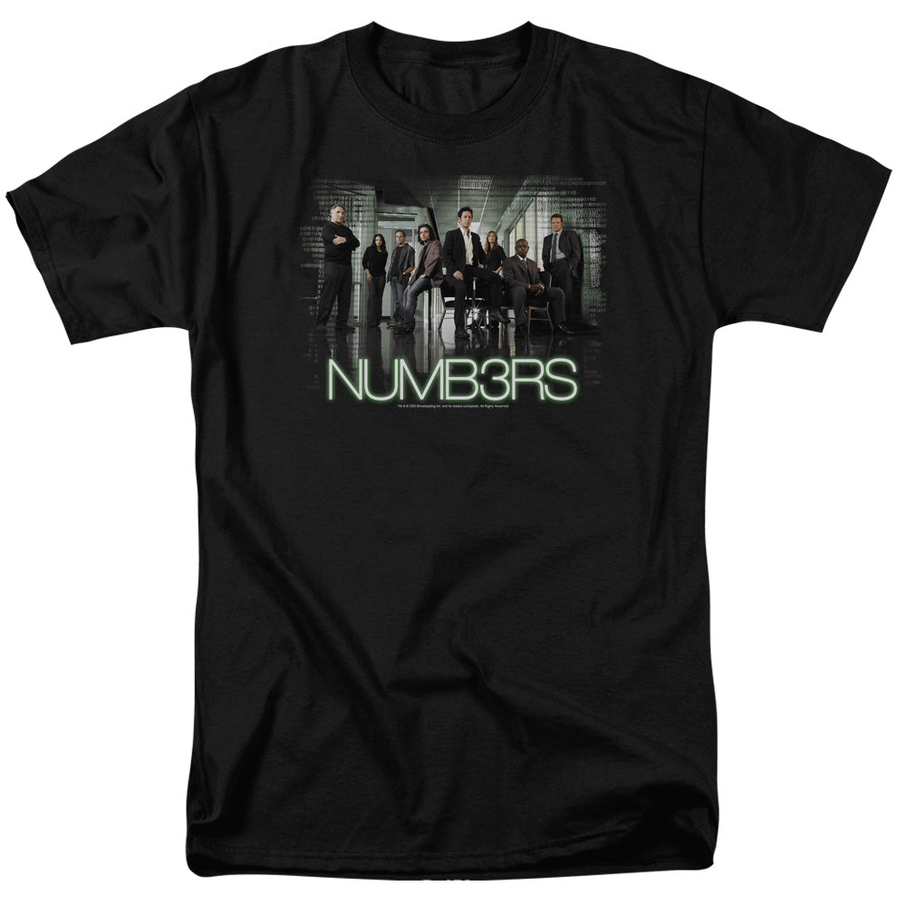 Numb3rs Numbers Cast Mens T Shirt Black