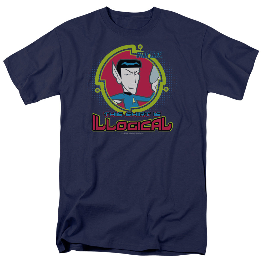 Quogs Illogical Mens T Shirt Navy