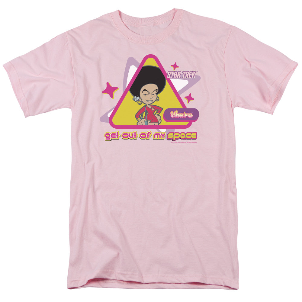 Quogs Out of My Space Mens T Shirt Pink