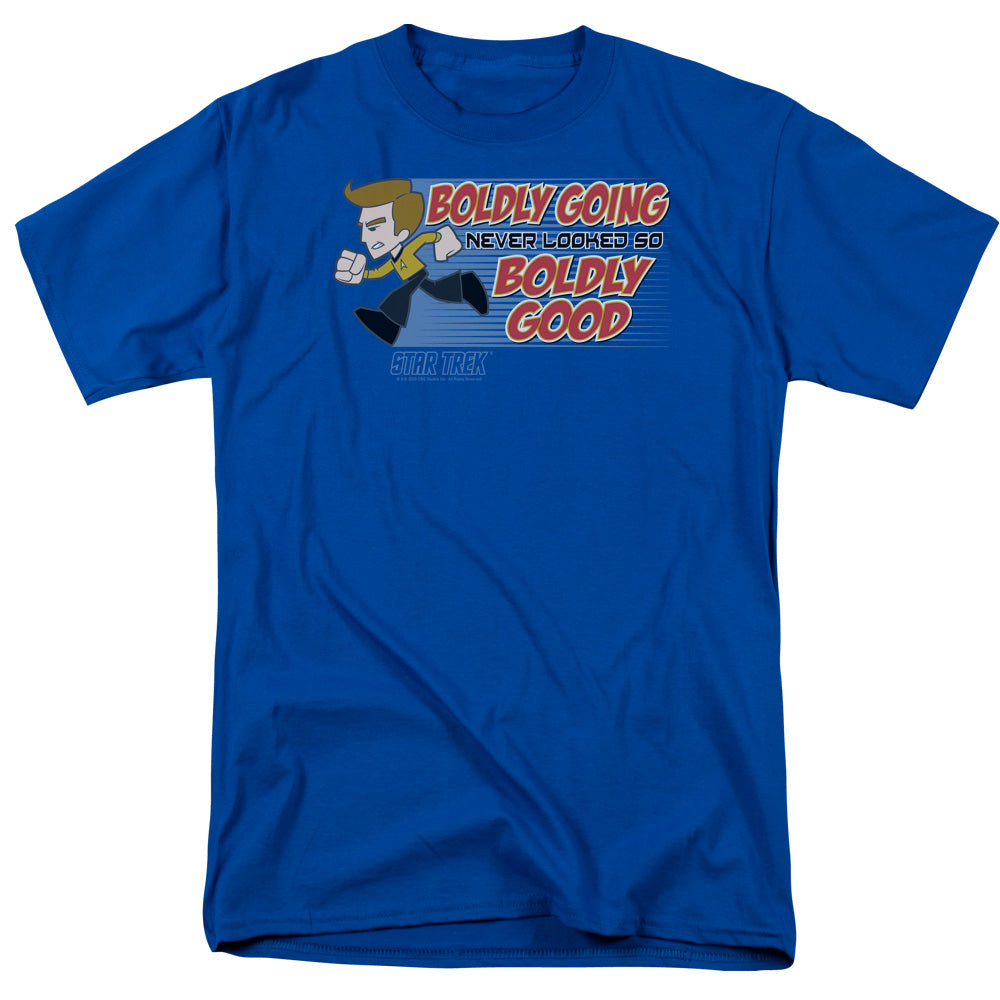 Quogs Boldly Good Mens T Shirt Royal Blue